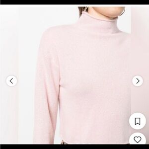 Reformation pink cashmere turtleneck
